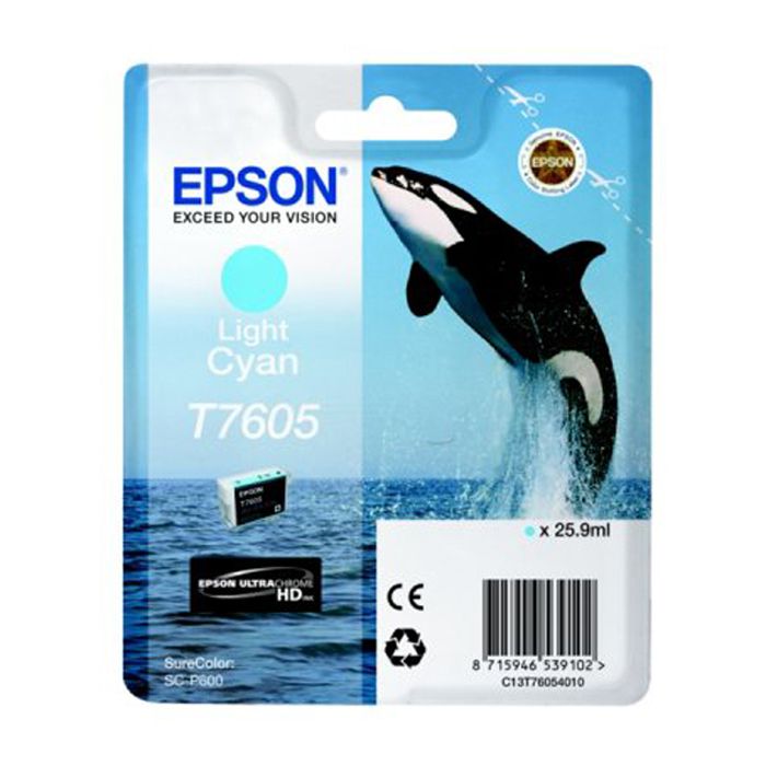 Tinta Epson T7605 Cian Claro C13T76054010 SC-P600