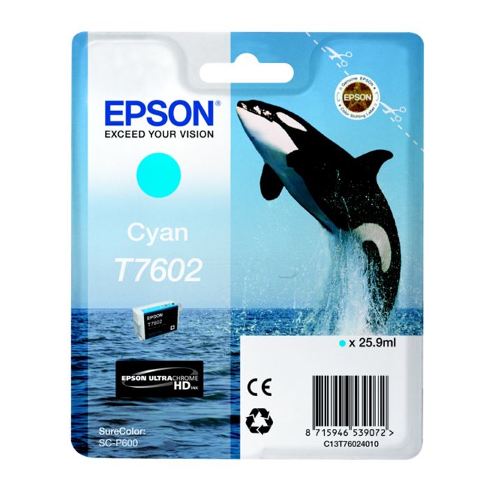 Tinta Epson T7602 Cian C13T76024010 SC-P600