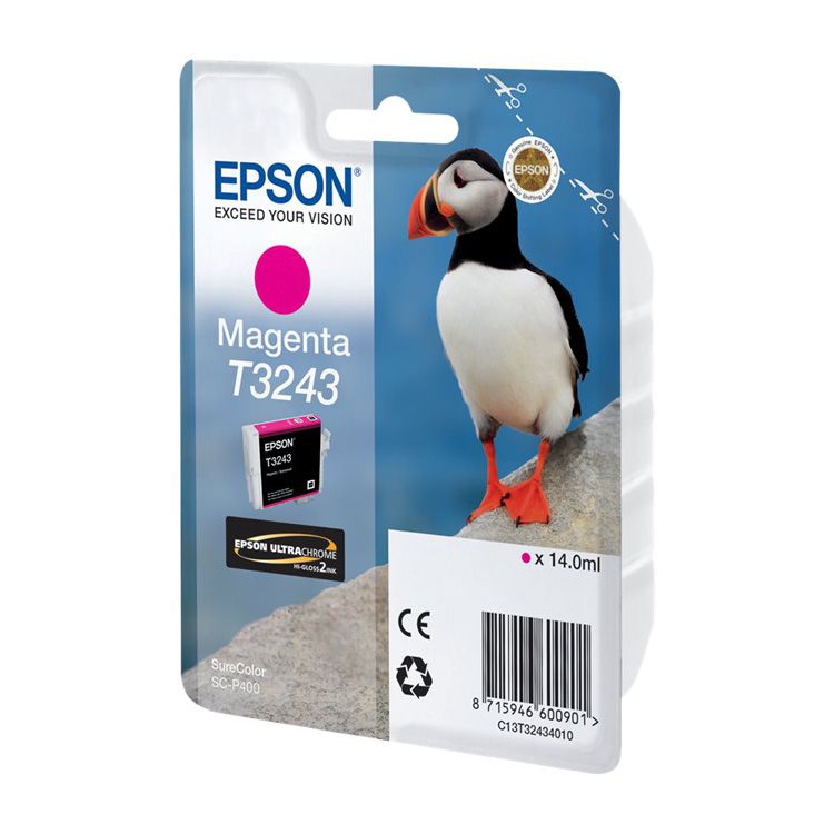 Tinta Epson T3243 Puffin Magenta C13T32434010 SC-P400