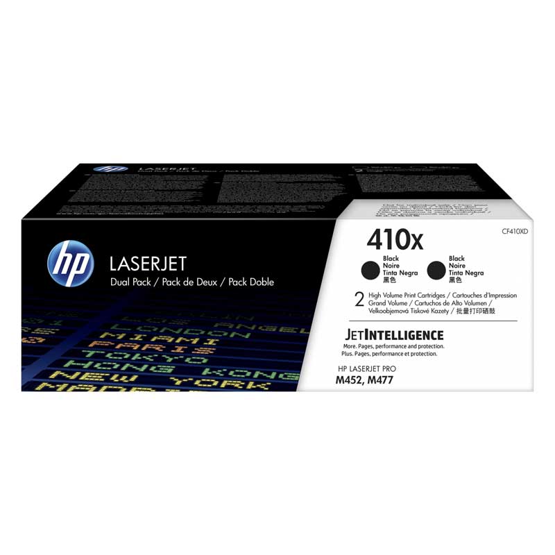 Pack Tóner HP 410X CF410XD