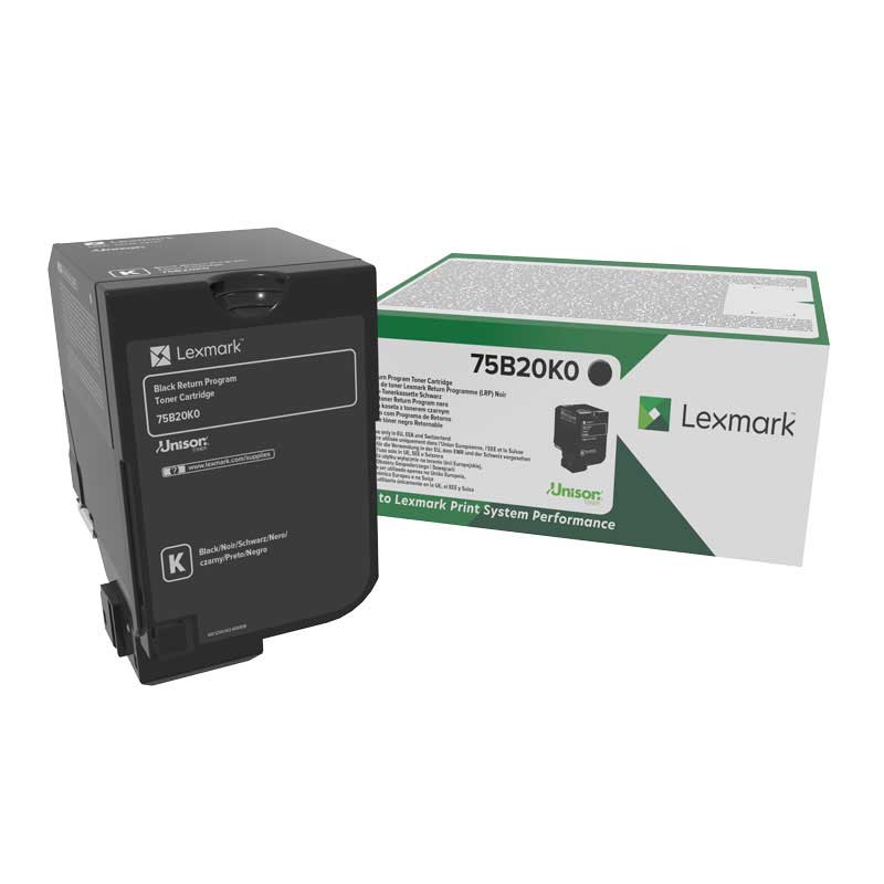 Toner Lexmark 75B20K0 Negro