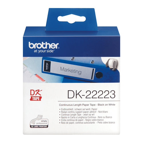 Brother DK22223 Cinta Adhesiva Continua blanco 50mm imagen 1
