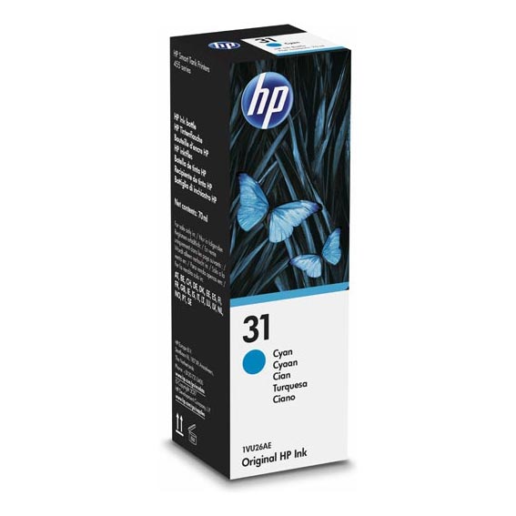 Tinta HP 31 1VU26AE Cian Original