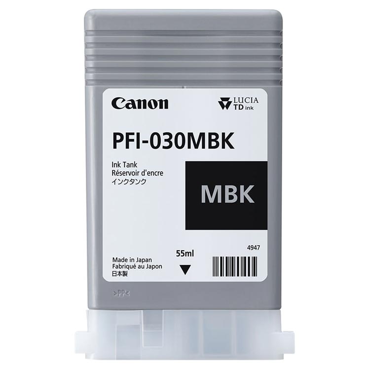 Tinta Canon PFI-030MBK Negro Mate 3488C001AA