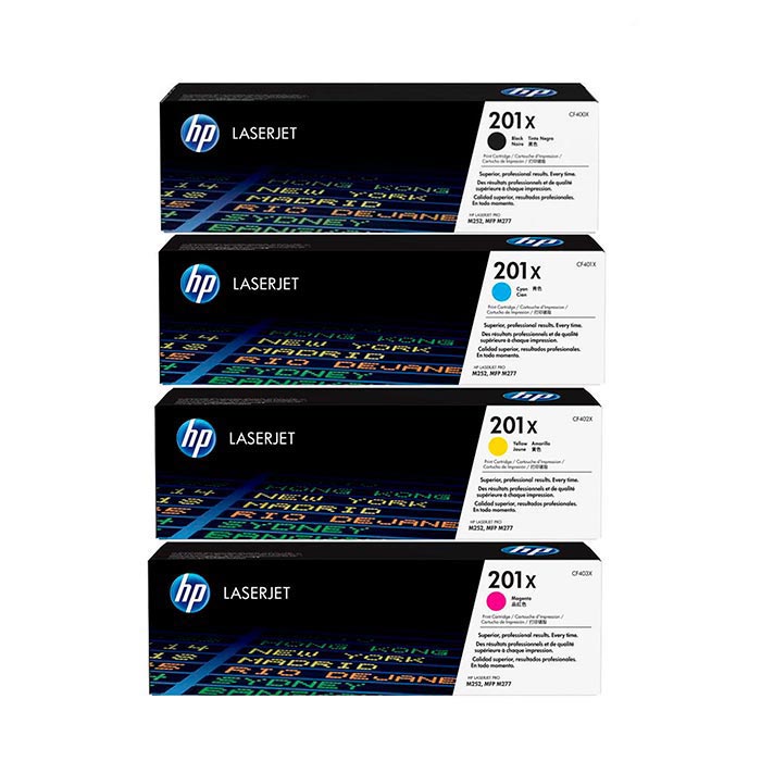 Pack Tóner HP 201X CF400X CF401X CF402X CF403X