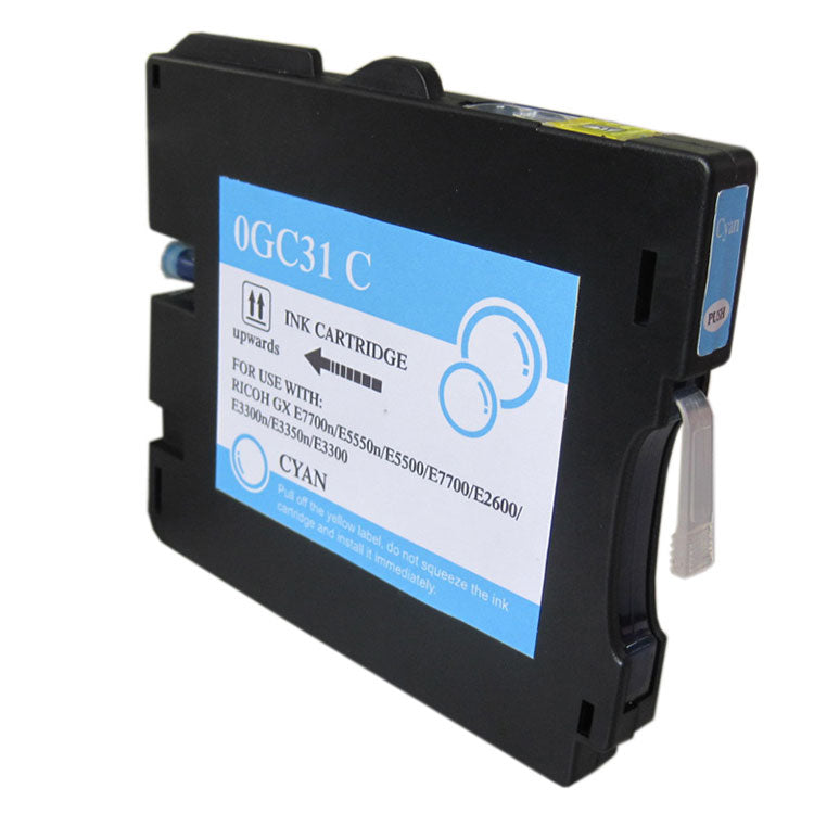 Tinta compatible con Ricoh GC31C cian