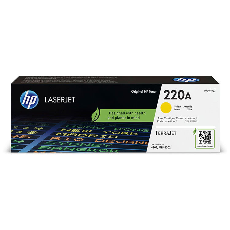 Tóner HP 220A W2202A Amarillo Original