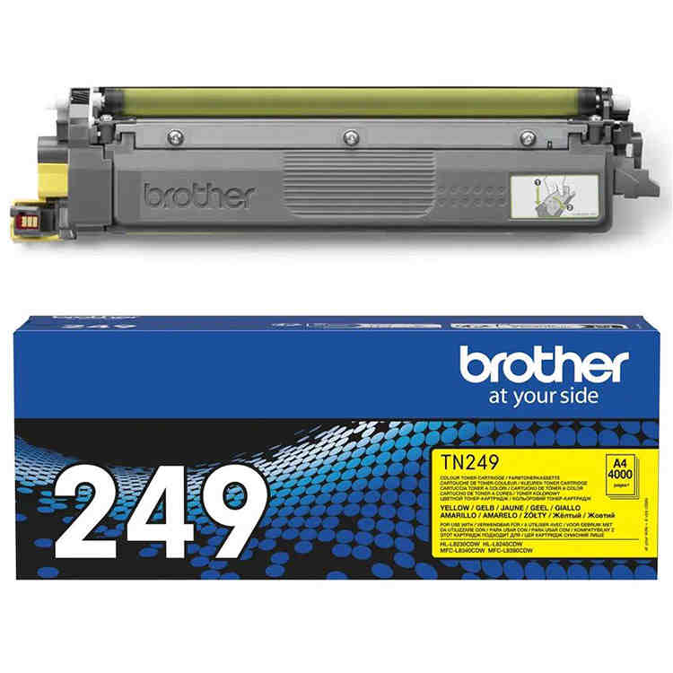 Brother TN249Y Tóner Amarillo
