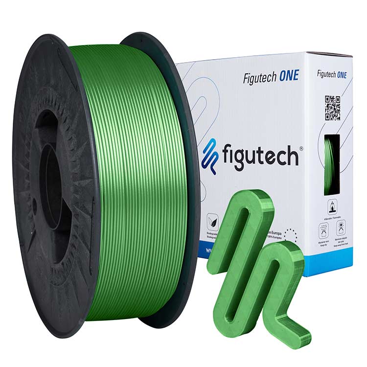 Figutech ONE Filamento PLA Verde Claro 1.75mm 1Kg
