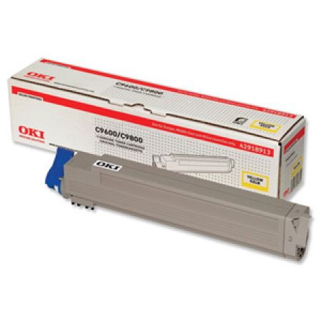 Toner Amarillo 42918913 Oki C9600/C9650/C9800/C9850 Alta