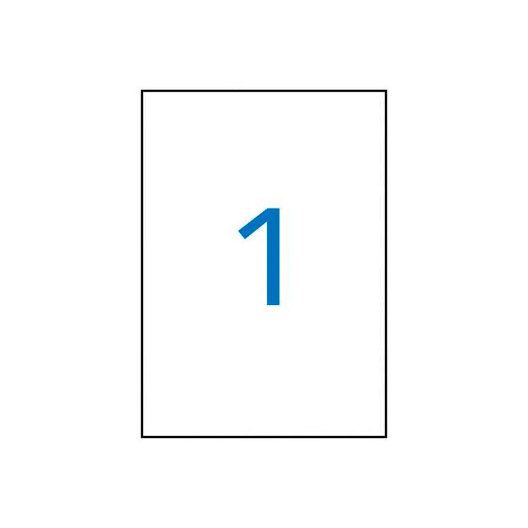 APLI Etiquetas Adhesivas 210x297 mm Blanco Mate Impresión