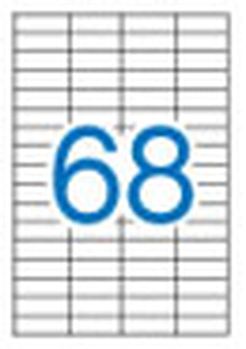 APLI Etiquetas Adhesivas 48,5x16,9 mm Blanco Impresión imagen 1