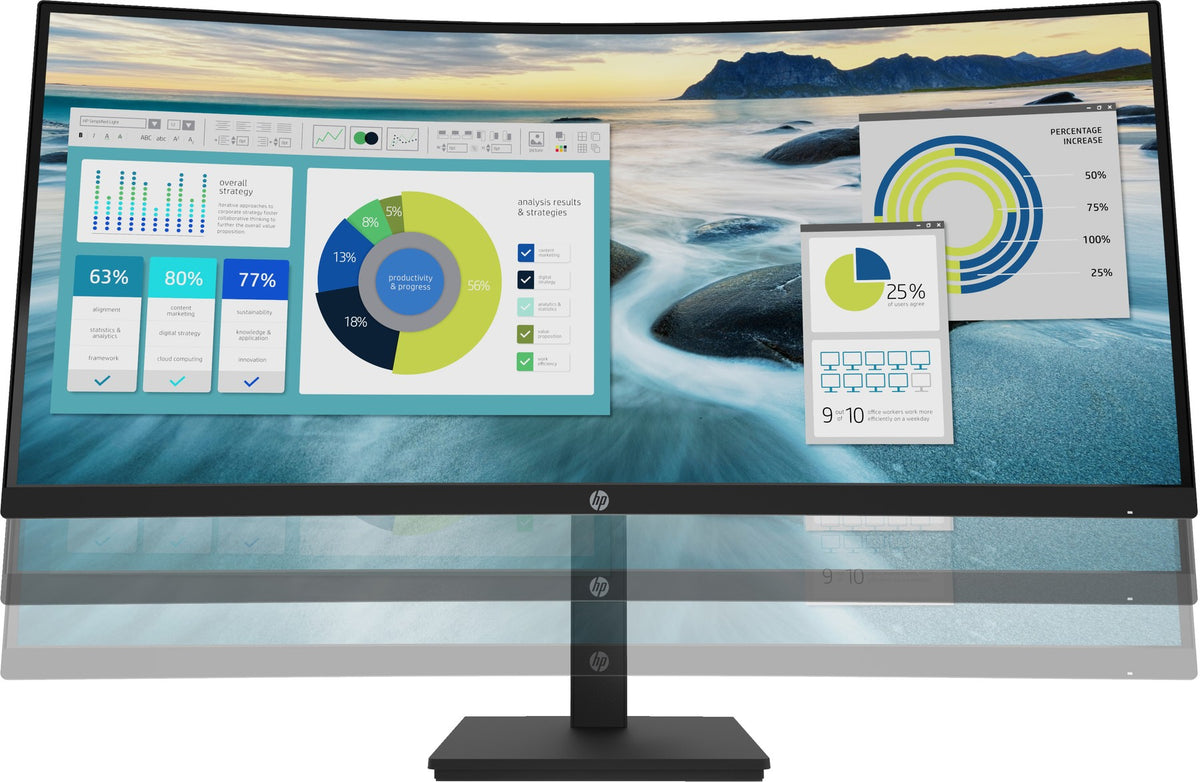 Monitor HP P34hc G4 34" UWQHD 100 Hz USB-C / DisplayPort / HDMI imagen principal