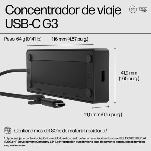 HP Hub multipuerto USB-C imagen 4