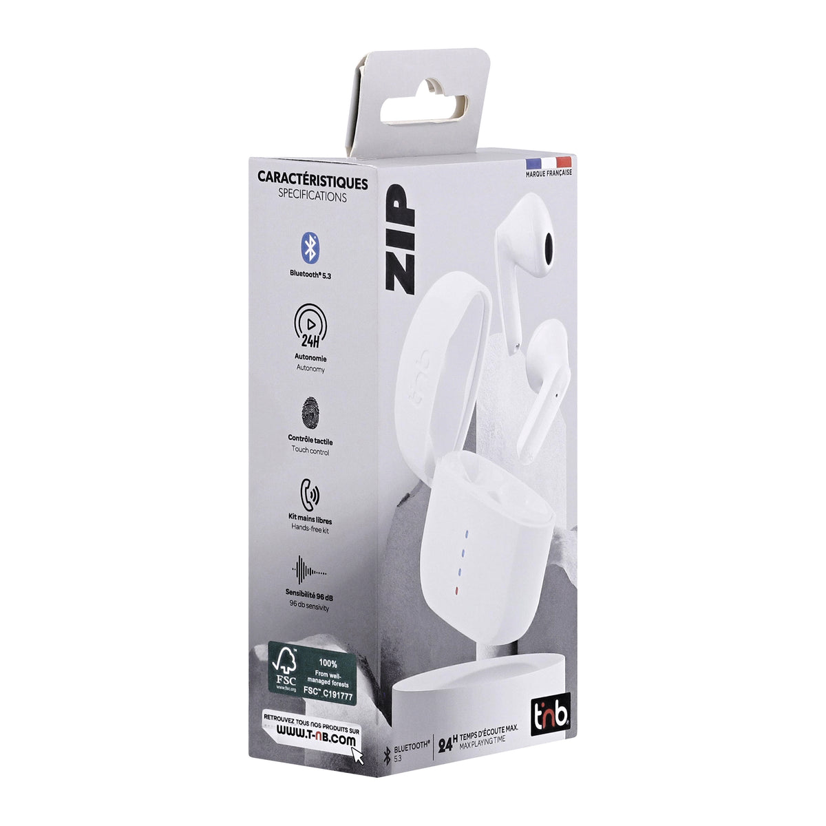 Auriculares TNB EBZIPP2WH blanco imagen 8