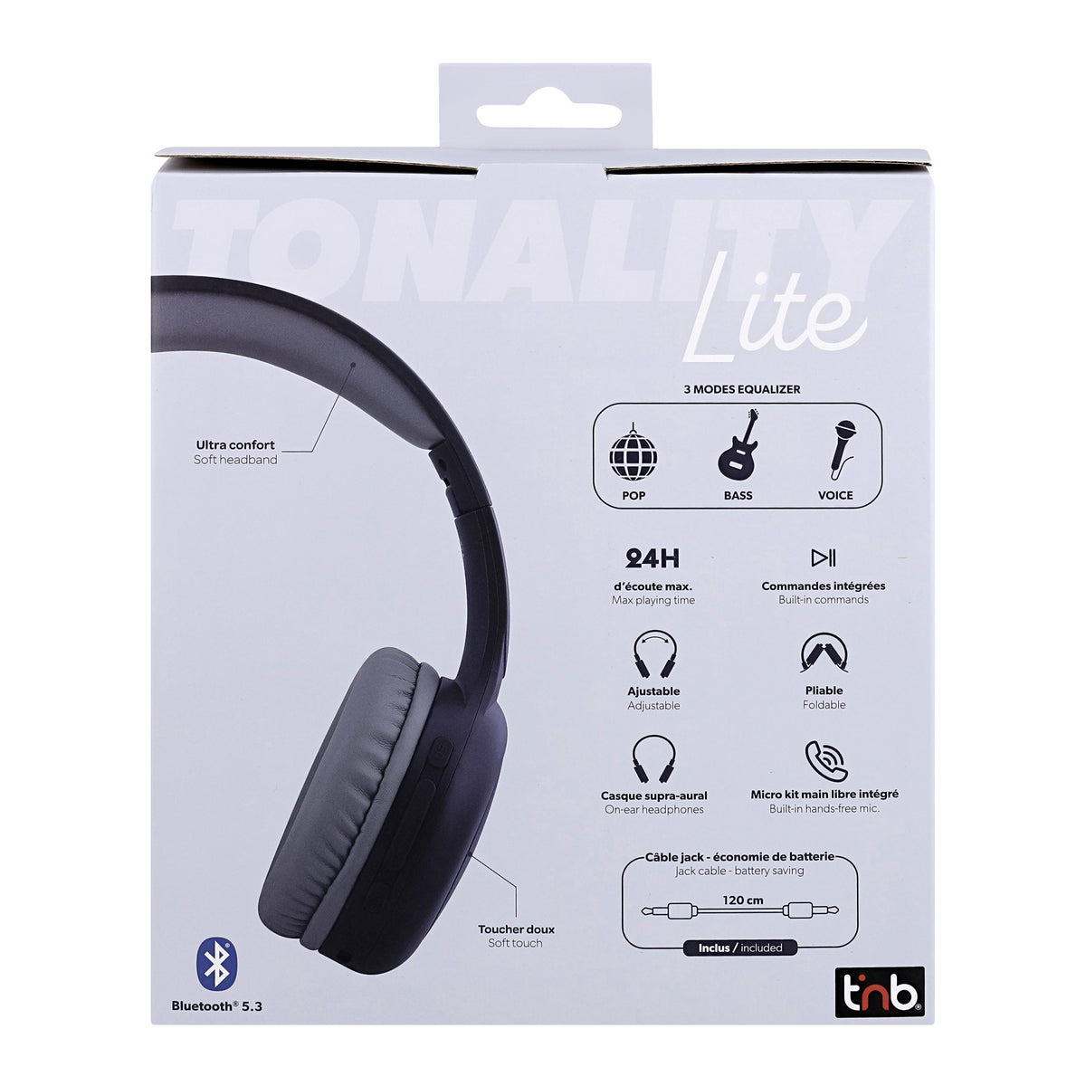 Auriculares TNB CBTONESUPBL gris imagen 5