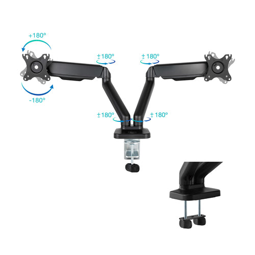 Brazo para monitor TOOQ DB5132TNR-B vista 3
