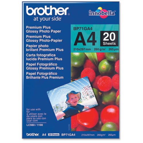Papel Fotografico Brother Innobela A4 20 Hojas