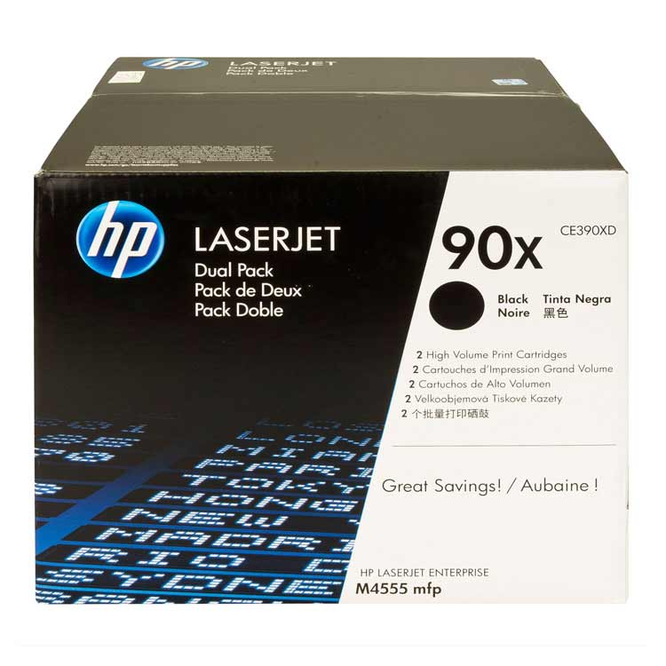 Pack Tóner HP 90X CE390X 2 Unidades