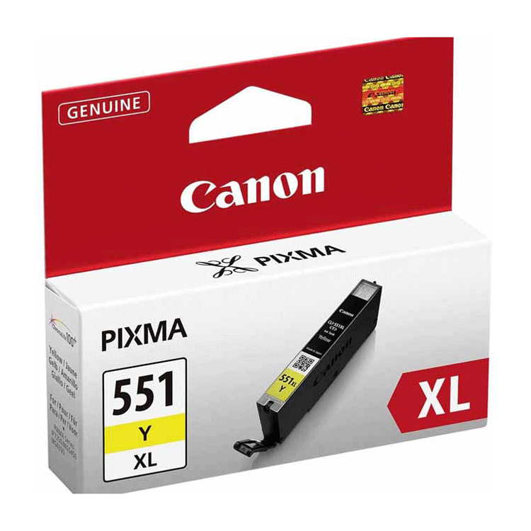 Tinta Canon CLI-551XLY Amarillo 6446B001