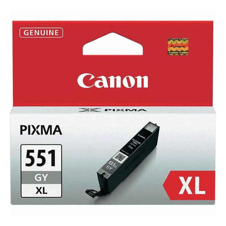 Tinta Canon CLI-551XLGY 6447B001 Gris