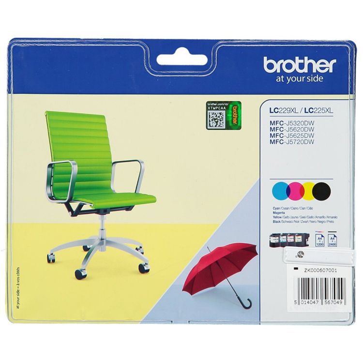 Pack Brother LC229XLVAL 4 colores alta capacidad