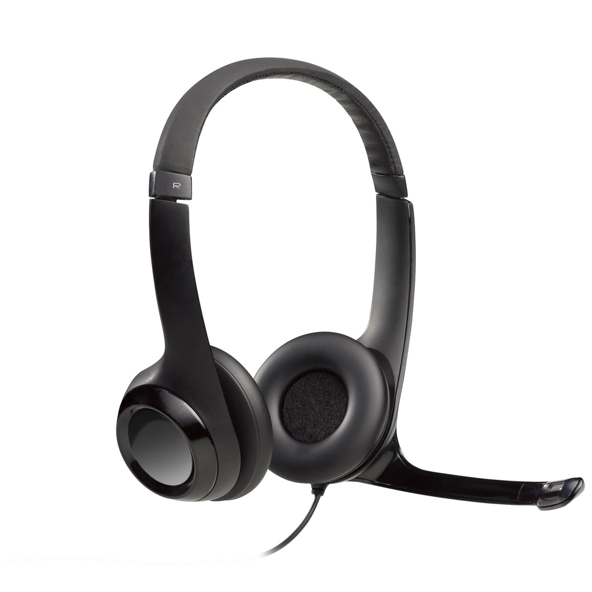 Auriculares Logitech H390 USB-A con micrófono negros — vista 1