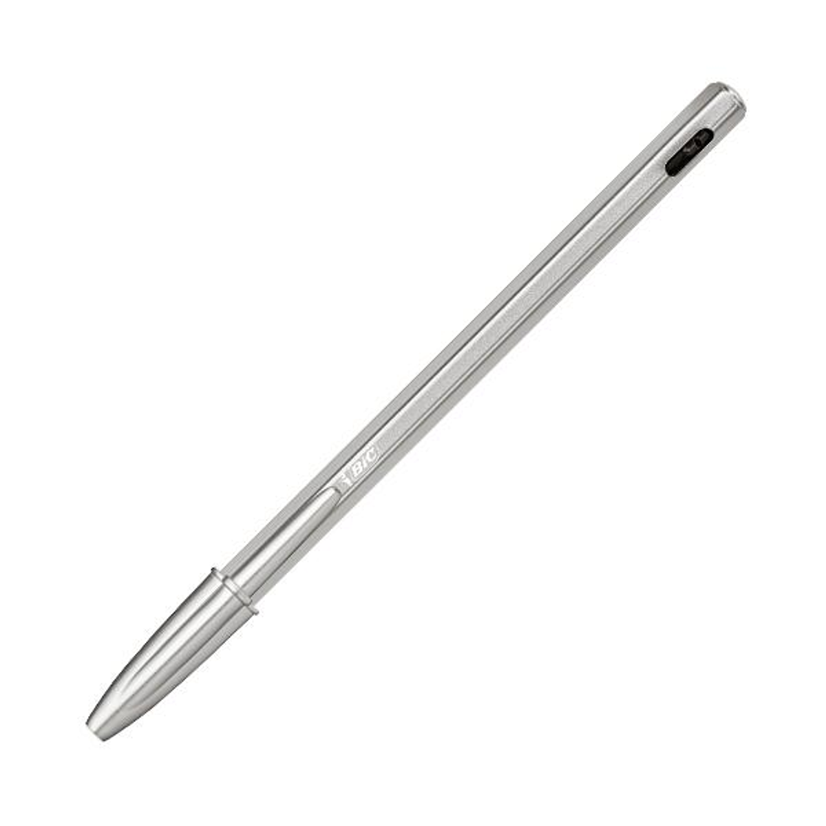 Bolígrafo BIC Cristal Metal Renew + 2 Recambios Negro