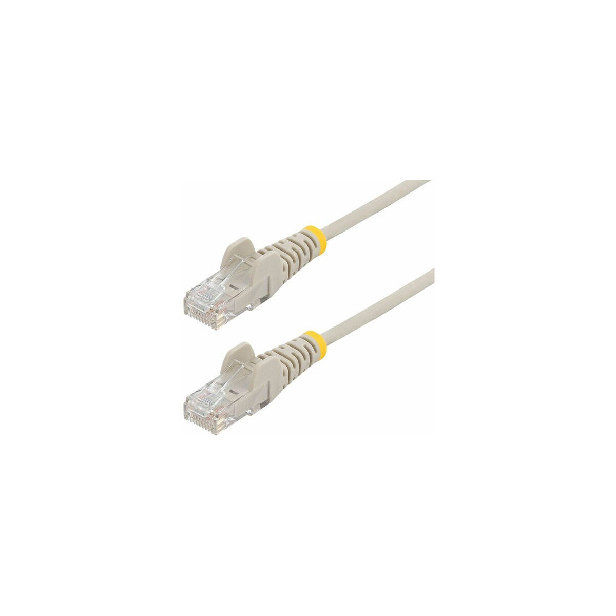 Cable Ethernet Cat6 RJ45 StarTech 28 AWG 10 m gris, vista de los conectores