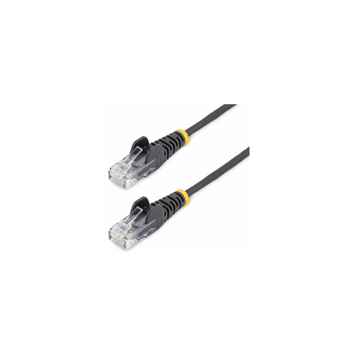 Cable Ethernet Cat6 RJ45 StarTech 28 AWG 10 m negro, vista de los conectores