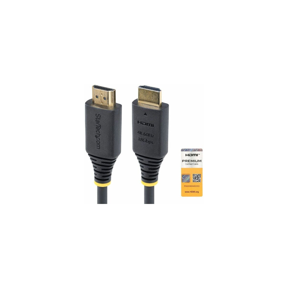 Cable HDMI StarTech 4K 60 Hz 0,5 m negro TPE