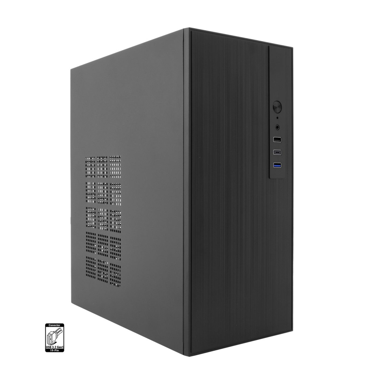 Caja para PC CoolBox MATX M460 USB-C 3.2 GEN1 Sgcc sin fuente