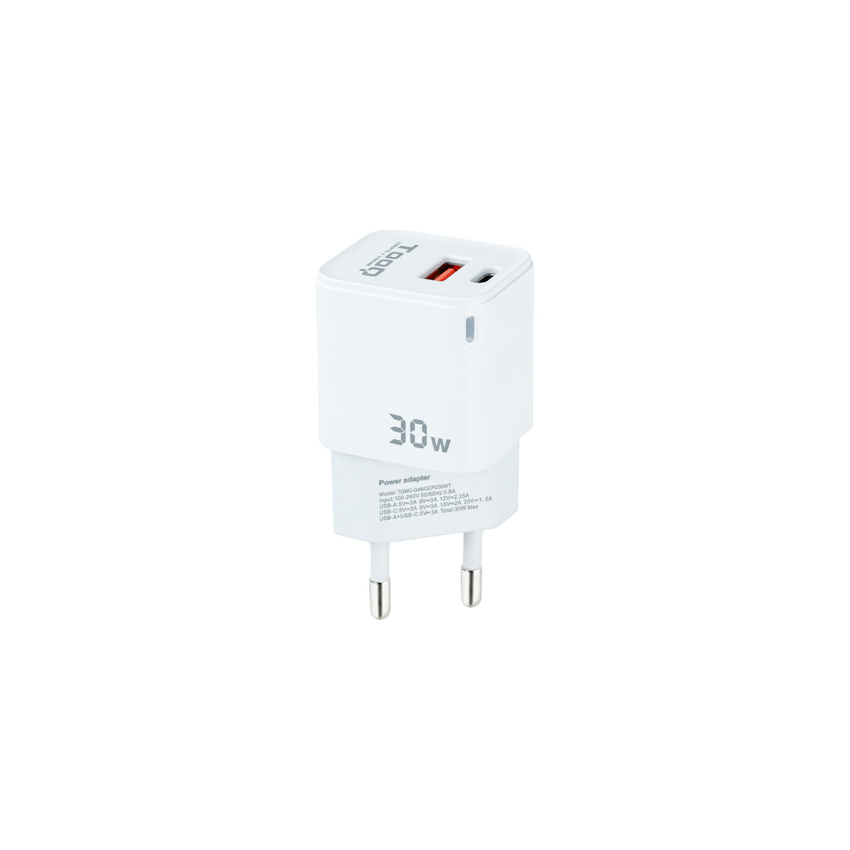 Cargador TooQ TQWC-GANQCPD30WT 30W
