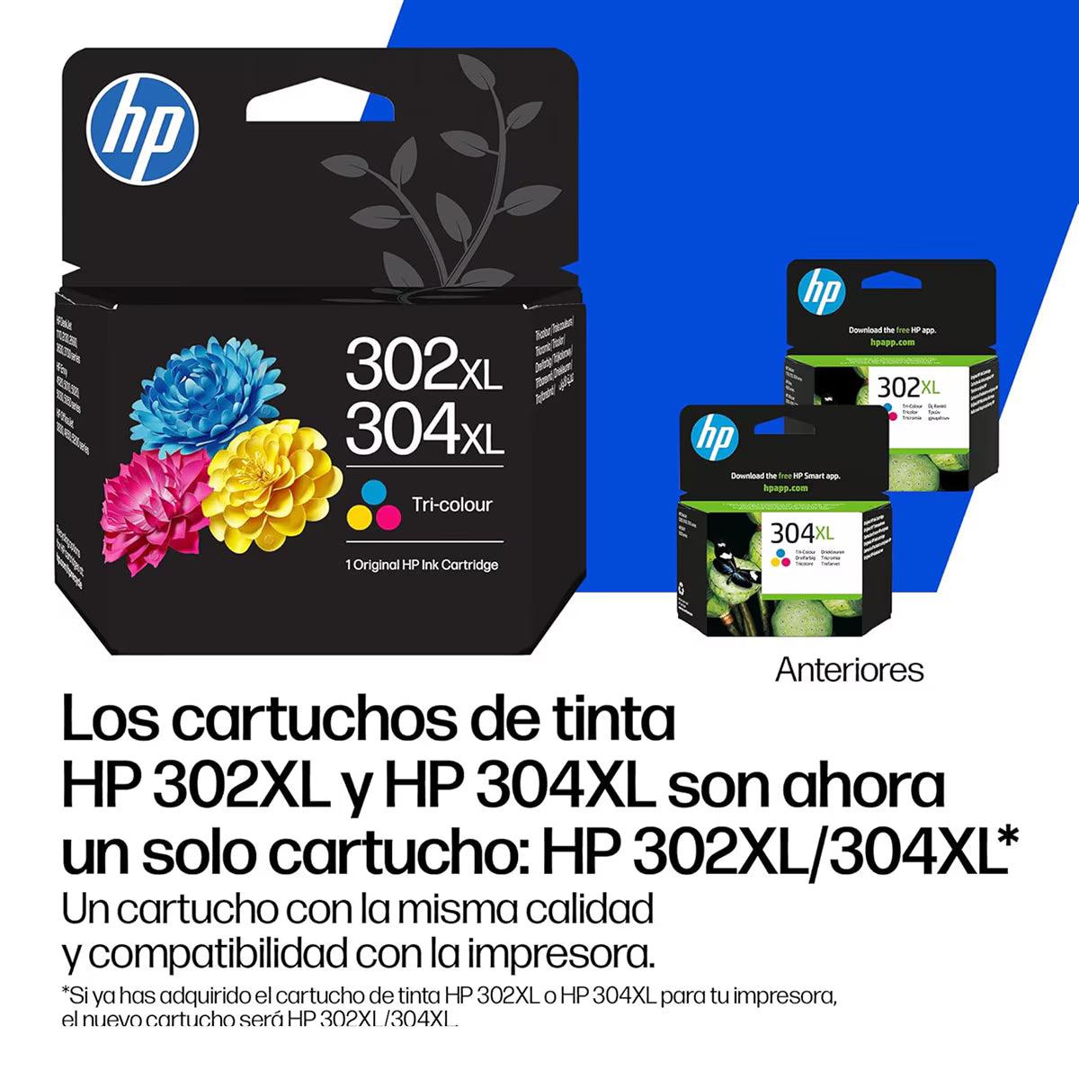 Tinta HP 302XL/304XL B7RT8AE Tricolor Original