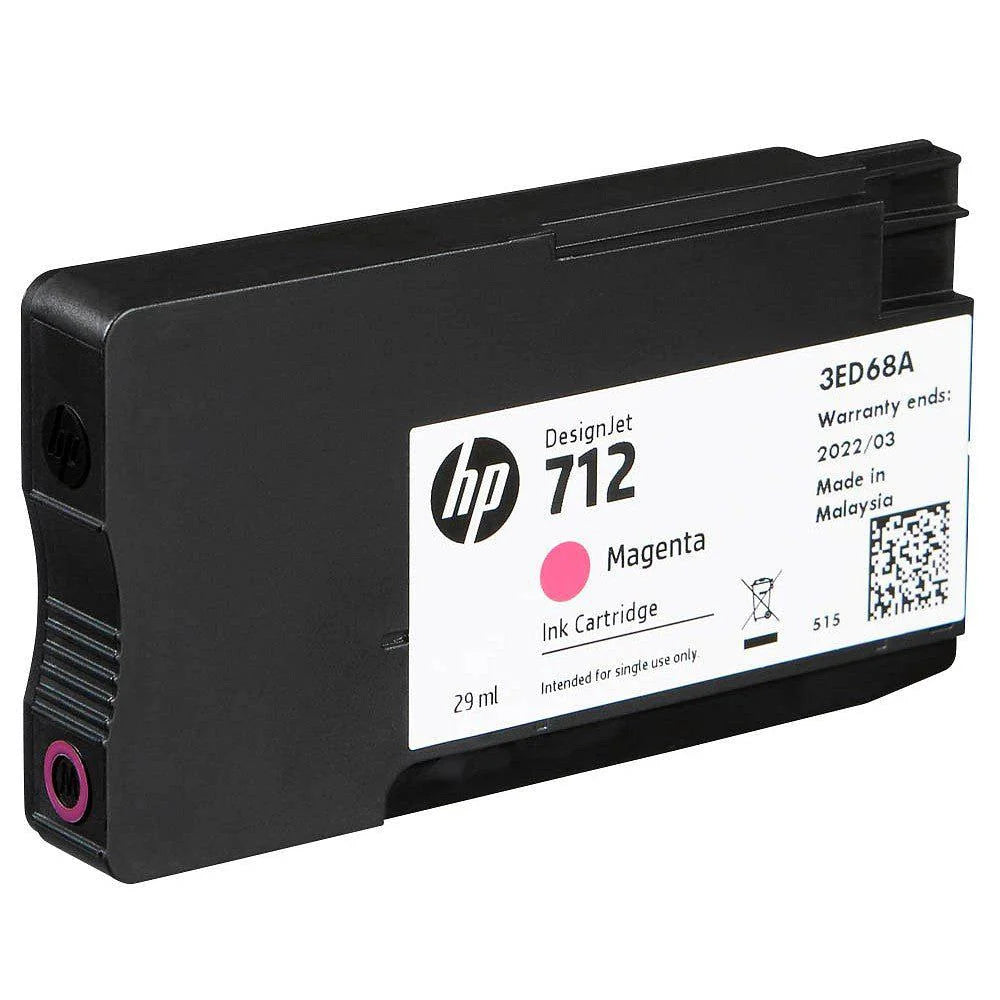 Tinta HP 712 3ED68A Magenta Original, 29 ml