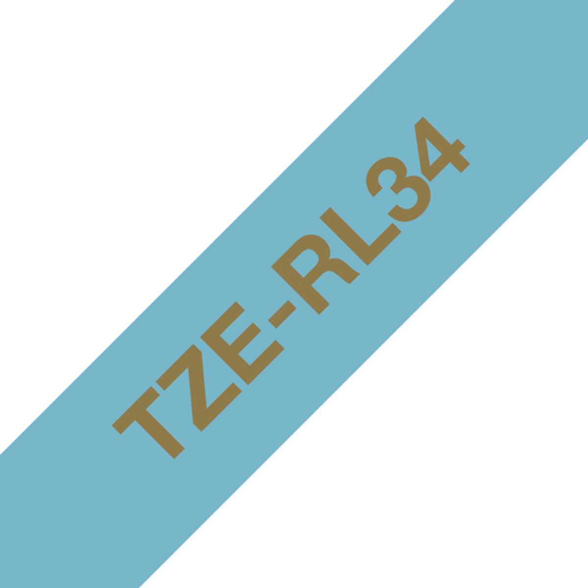 Cinta para rotuladora Brother 12 mm Dorado TZeRL34 - vista 3