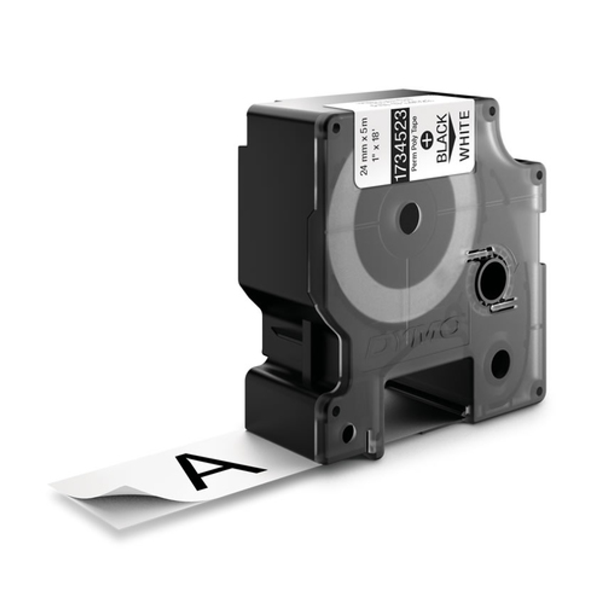 Cinta para rotuladora Dymo 24 mm Negro sobre blanco 1734523 - vista 4