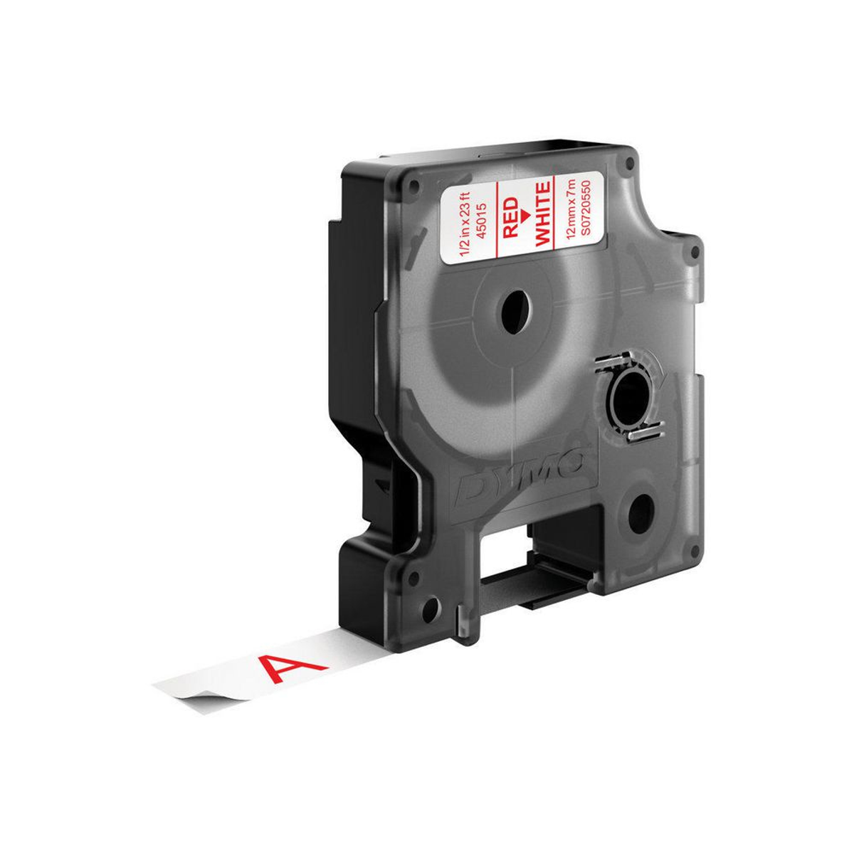 Cinta para rotuladora Dymo 9 mm Rojo sobre blanco S0720550