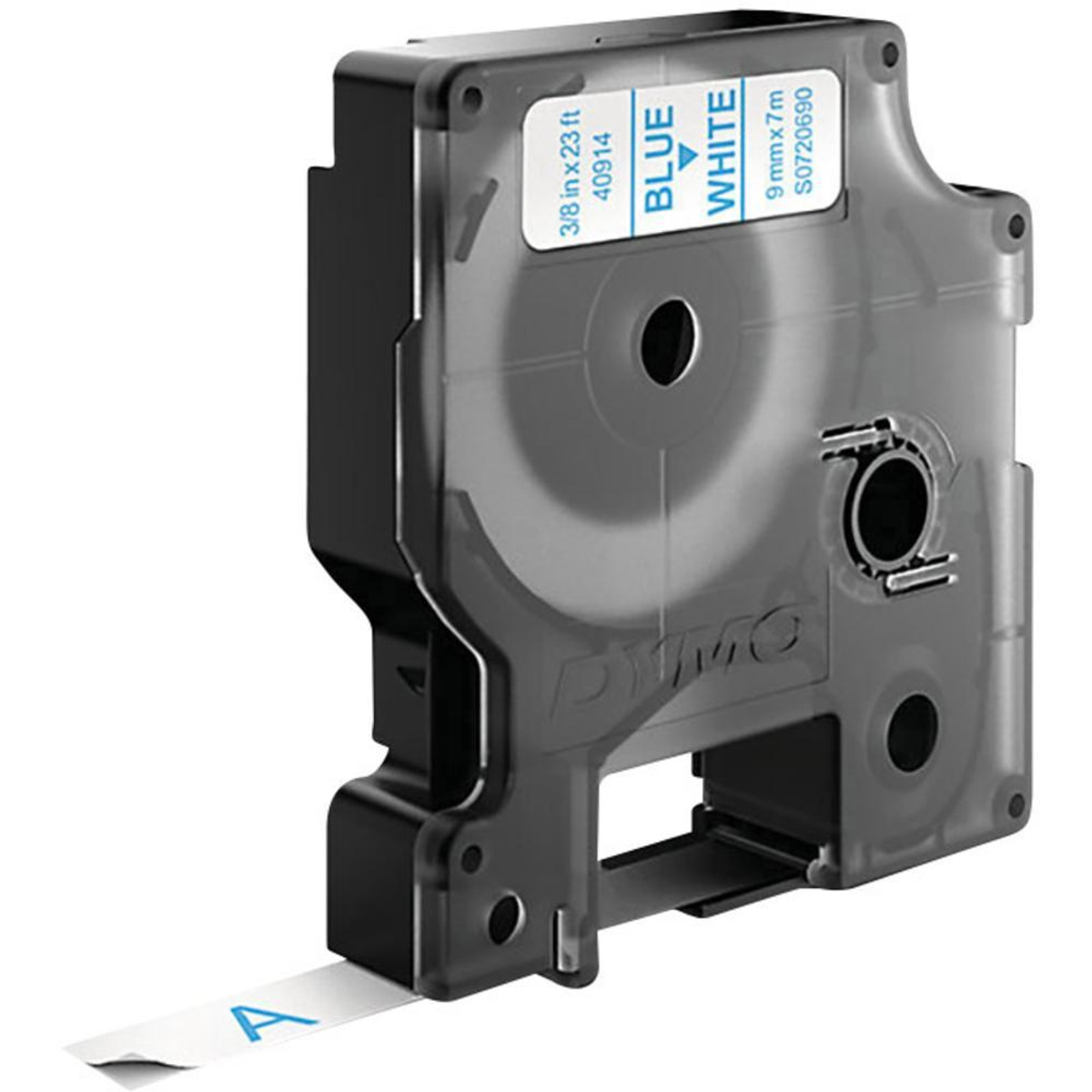 Cinta para rotuladora Dymo 9 mm Azul sobre blanco S0720690