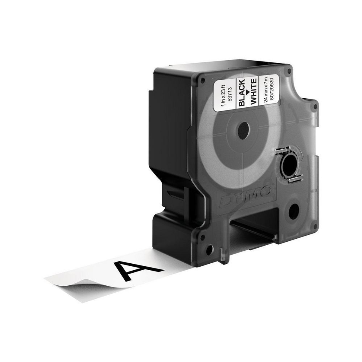 Cinta para rotuladora Dymo 24 mm Negro sobre blanco S0720930