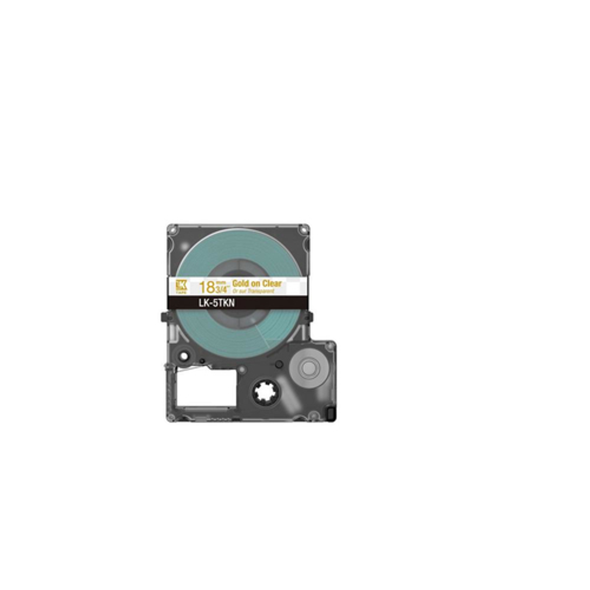 Cinta para rotuladora Epson 18 mm Dorado y Transparente C53S672097 - vista 2