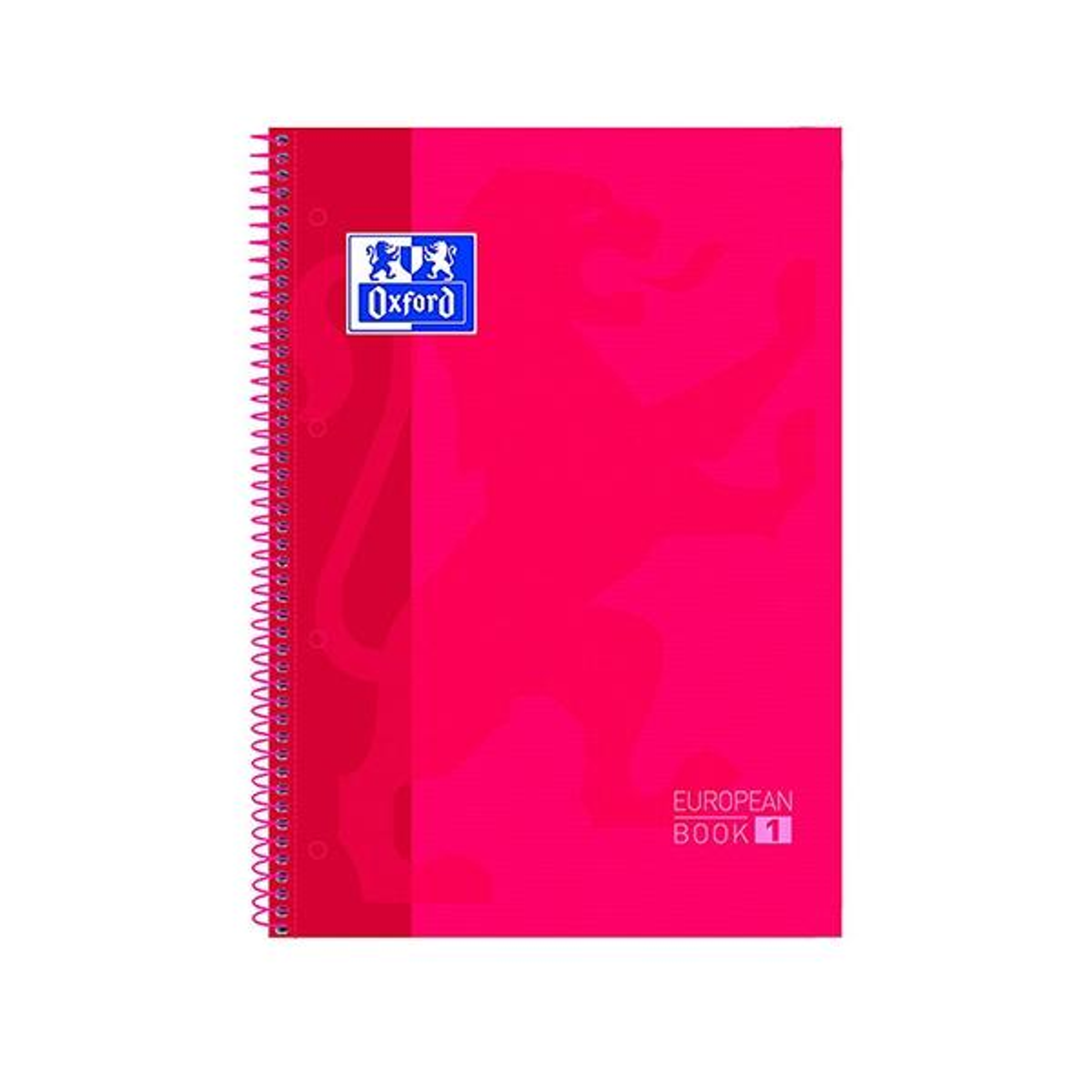 Cuaderno Oxford Microperfonado 80h 90g Cuadrícula 5x5 A4+ Rojo