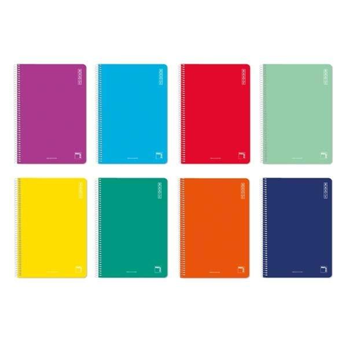 Cuaderno Pacsa Basic Tapa Carton 80h 60g Cuadrícula 4x4 Cuarto Colores Surtidos