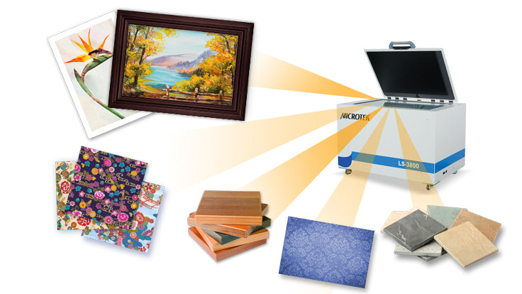 Aplicaciones del Microtek LS-3800: arte, libros y textiles