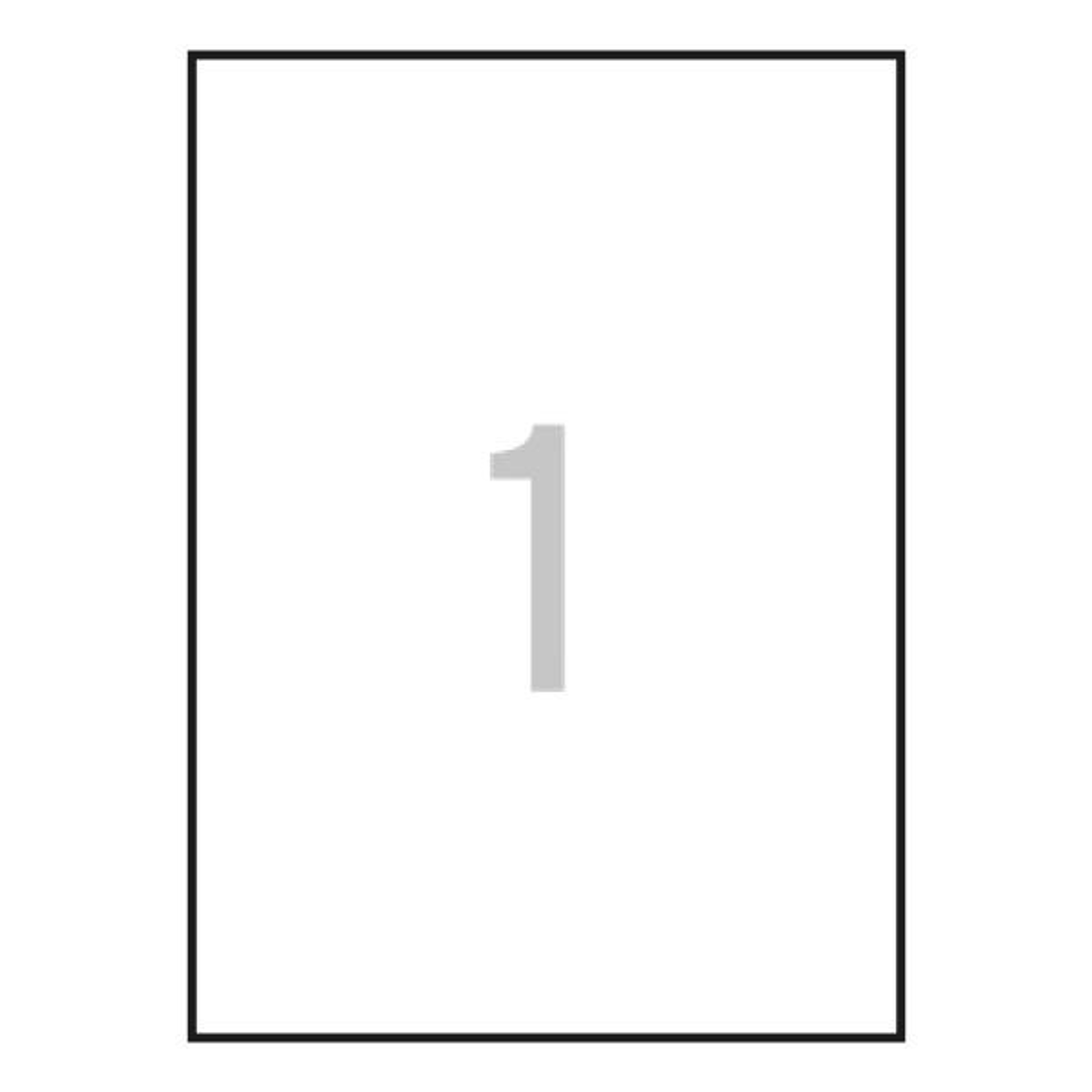 Etiqueta adhesiva Apli 210 × 297 mm 1215
