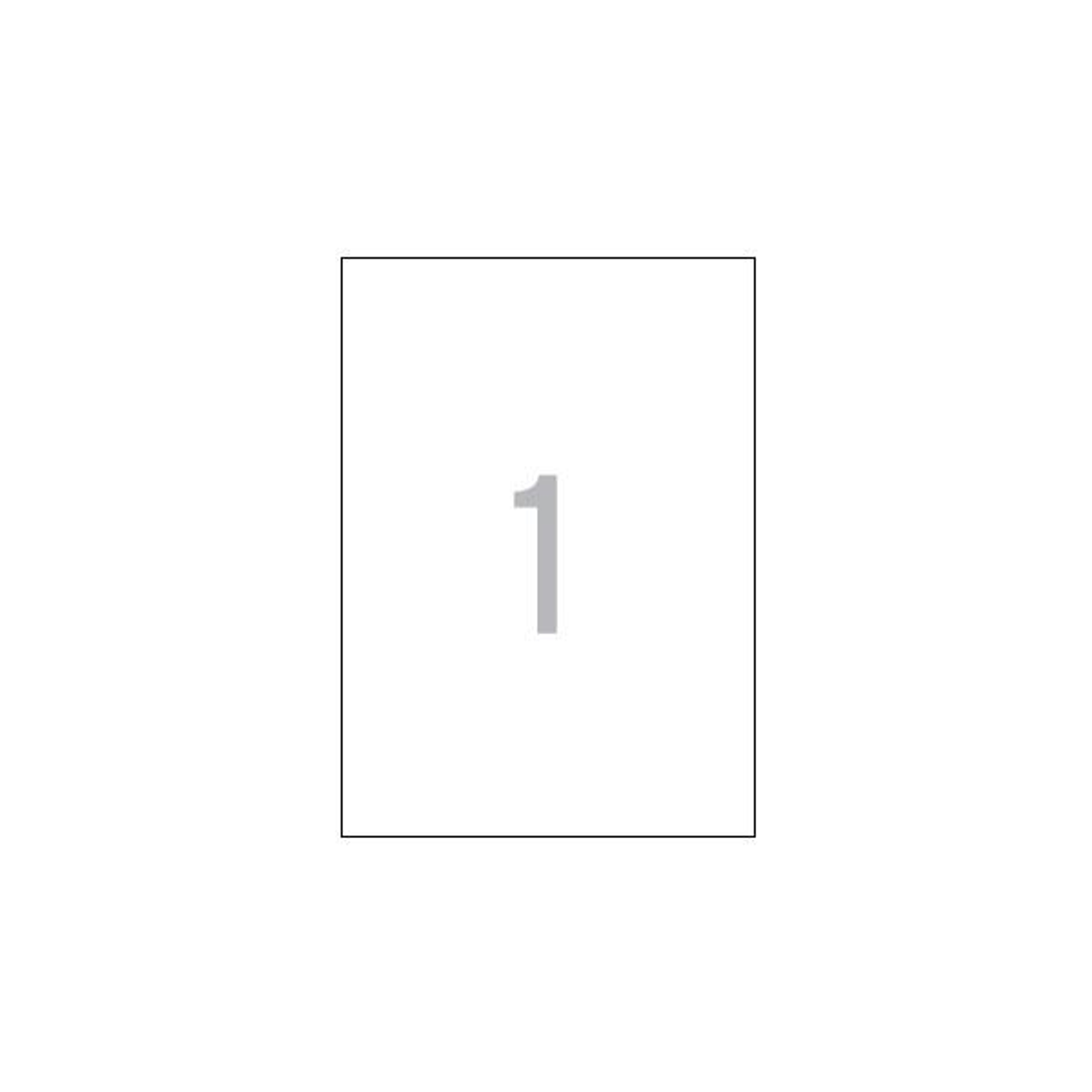 Etiqueta adhesiva Apli 210 × 297 mm Blanco 1788