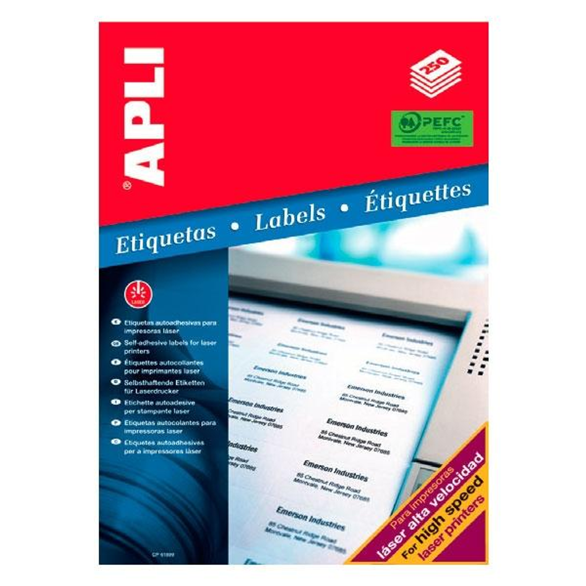 Etiqueta adhesiva Apli 210 × 148 mm 2529
