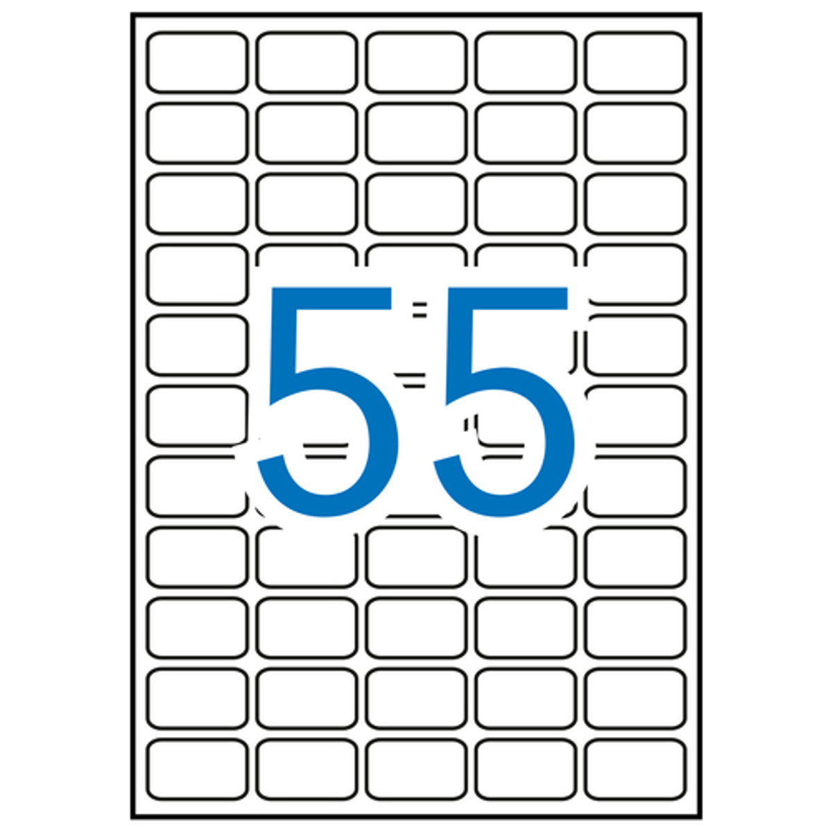Etiqueta adhesiva Apli 36.8 × 23.8 mm Blanco 3051 - vista 3