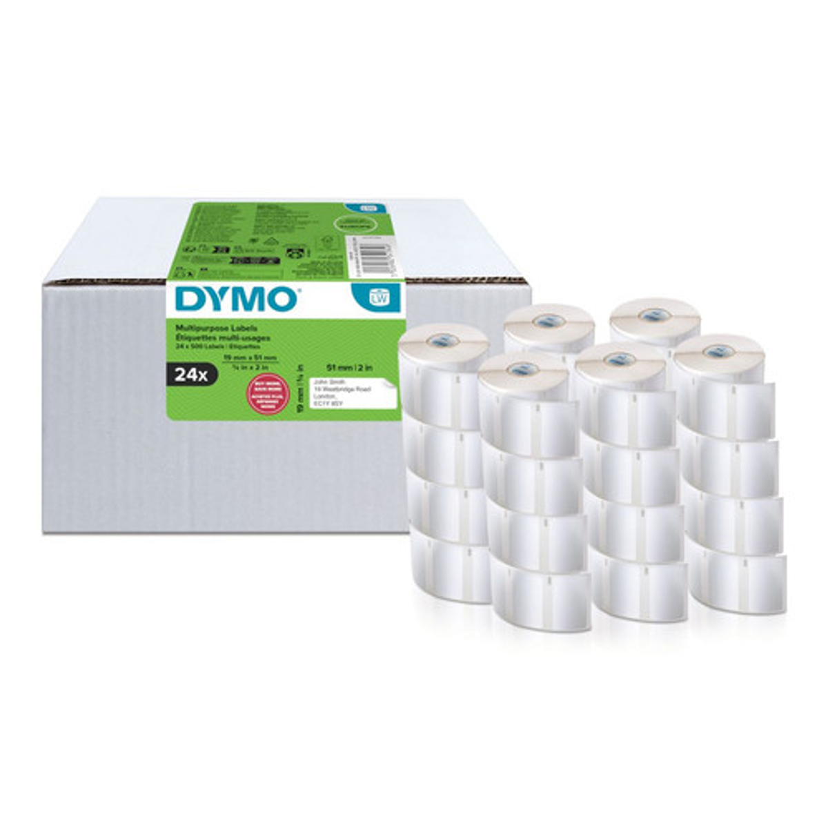 Etiqueta adhesiva Dymo 51 × 19 mm Blanco 2234184 - vista 2