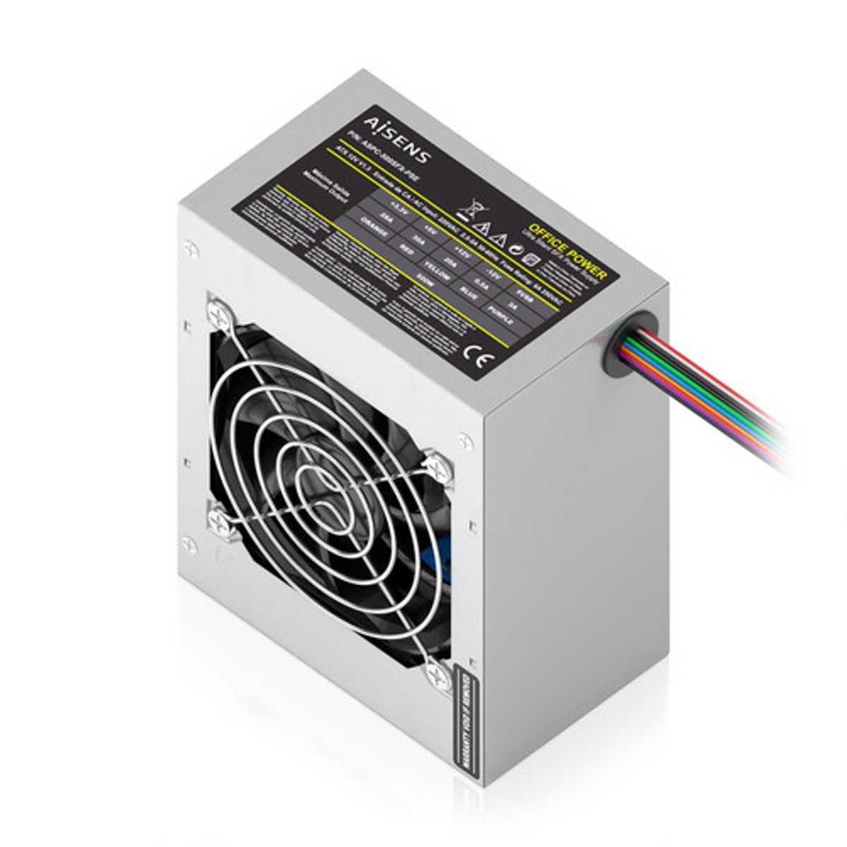Fuente de alimentación AISENS SFX 500W con cable Plata - vista 2